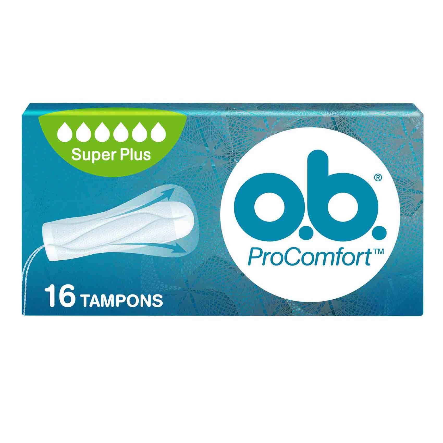 Buy OB Tampons ProComfort Super Plus Pack of 16 Online - Shop Beauty ...