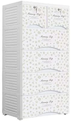 Yulan 5-Layer Storage Closet Cabinet,6 Drawer Wardrobe For Bedroom,Clothes Organzier,White