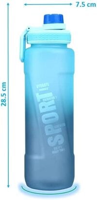 Sports water Bottle, BPA Free, Leak-proof, Shatterproof &amp; Toxic Free (Blue)