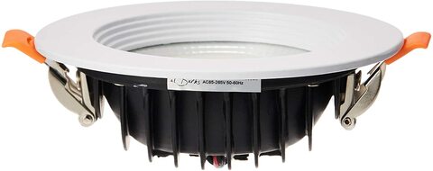 Alfriday Alsparks Zy 415 15W 6500K Wh LED Down Light, White - 130mm/115mm X 45mm