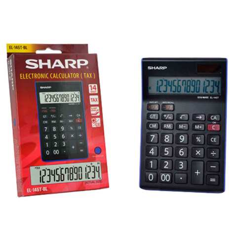 SHARP CALCULATOR EL 145T ET 14 D BU