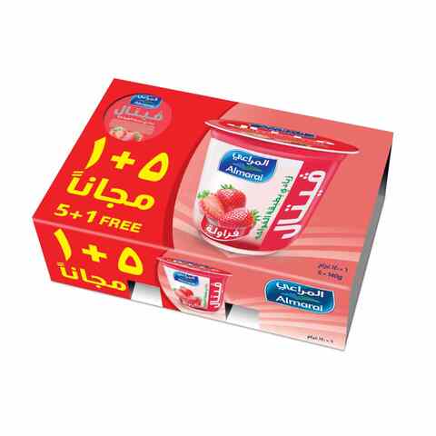 Almarai Strawberry Yoghurt 140g Pack of 6