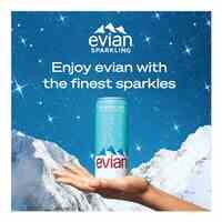 evian Sparkling Carbonated Natural Mineral Water 330ml Pack of 24