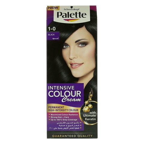 Buy Schwarzkopf Palette Metallic Collection Intensive Hair Colour Cream 1-0  Black Diamond Online - Shop Beauty & Personal Care on Carrefour Saudi Arabia