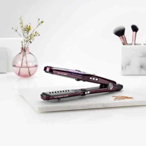 BaByliss Steam I-Pro Styler Hair Straightener ST395SDE Purple