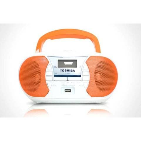 Toshiba Radio Cassette Recorder With CD/USB TY-CRU20 Orange