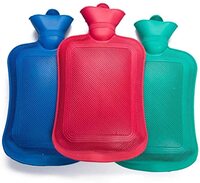 3 PCS Hot Water Bag Natural Durable Rubber BPA Free Hot Compress and Heat Therapy For Pain And Menstural Cramb Relief. (2000 ML/Bag)