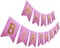 Party Time Lavender Glitter Birthday Banner, Happy Birthday Flag Banner, Pre-strung Sparkling Silver Letter Party Bunting For Birthday Party Decoration - Party Supplies