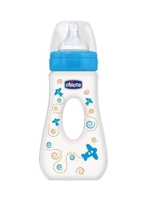 Buy Chicco Well Being Travelling Bottle Blue 240ml in Saudi Arabia