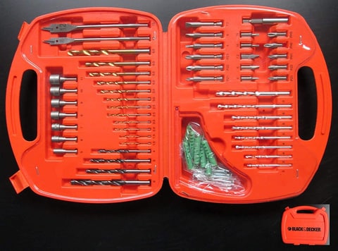 Black and decker discount titanium drill bit set