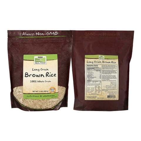 Now Real Food Long Grain Brown Rice 908g