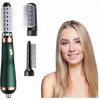 3 in 1 Ionic Hair Dryer Brush Hair straightener Brush iron Comb Curler, Anti-Scald, Perfect For Professional Salon at Home