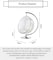 Yulan Transparent Bubble Chair Standing Indoor Swing Hanging Chair High Quality Hanging swing Transparent Acrylic Ball Bubble Chair With Stand (B) YL0T21-539