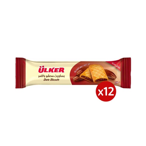 Ulker Tamr Date Biscuits 30g x Pack of 12