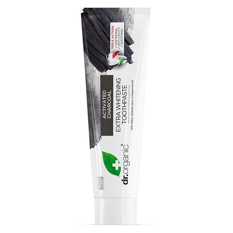 Dr. Organic Extra Whitening Charcoal Toothpaste White 100ml