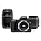 Canon EOS 250D SLR Camera With EF-S 18-55mm And EF 75-300mm Lens Black