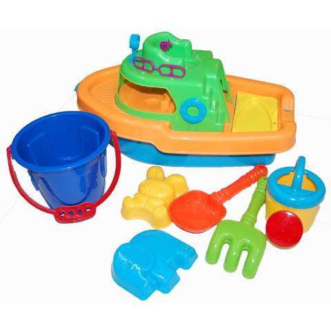 Chamdol Boat with Beach Toys ( Colors May vary)