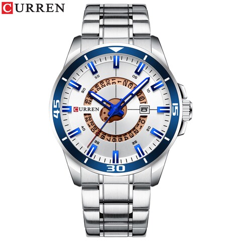 Curren stainless steel discount quartz watch waterproof