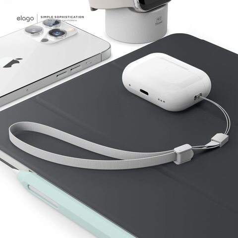 Elago Universal Adjustable Strap compatible with AirPods Pro 2 (2nd Generation) - Grey