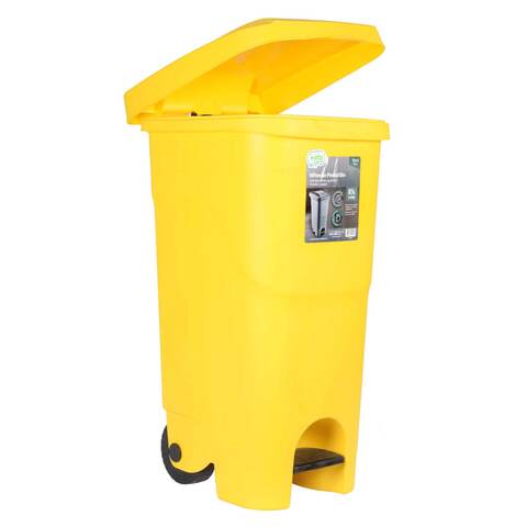 Buy Hobbylife Pedal Bin 85 Liter Yellow Online - Shop Home