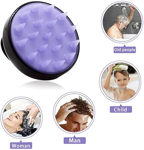 Buy Hair Scalp Massager Shampoo Brush With Soft Silicone Head Massager Black Online Shop