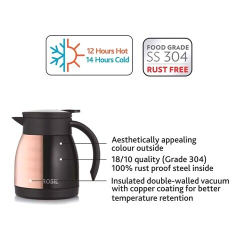 Buy Borosil Stainless Steel Vacuum Insulated Teapot- /shop