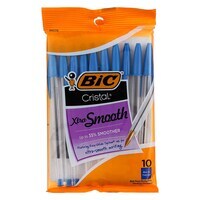 Bic Cristal Xtra Smooth Ballpoint Pen 1mm Blue Pack of 10