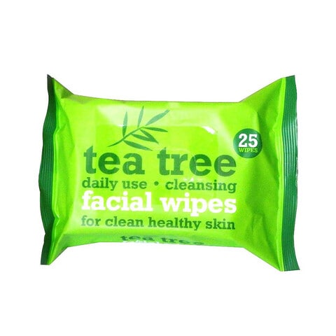 Xpel Tea Tree Facial Cleansing Wipes 25 Pieces White