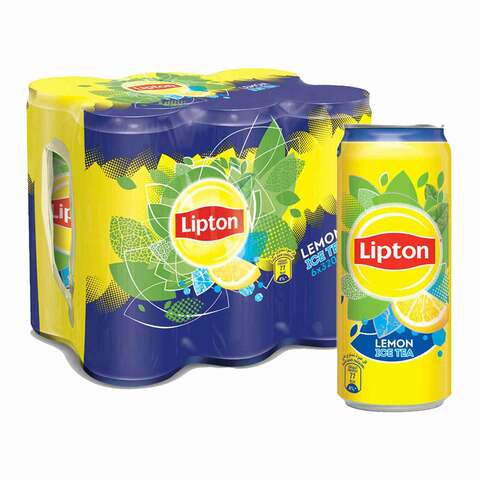 ليبتون شاي مثلج بالنعناع والليمون 320 مل × 6