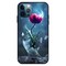 Theodor Apple iPhone 12 Pro Max 6.7 Inch Case Red Rose In Glass Flexible Silicone Cover