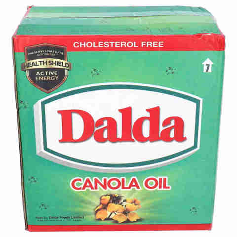 Dalda Fortified Cholesterol Free Canola Oil 1Litre (Pack of 5)