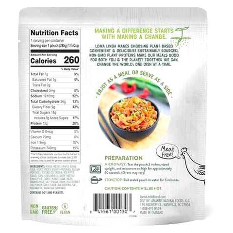 Loma Linda Plant-Based Goodness Pad Thai With Konjac Noodles 285g