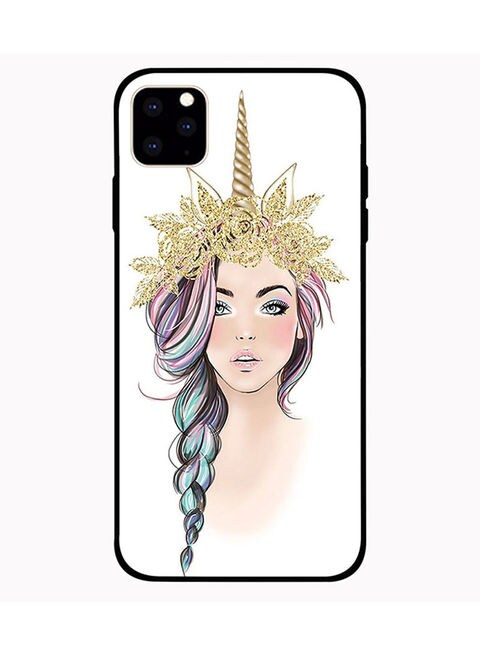 Theodor - Protective Case Cover For Apple iPhone 11 Golden Unicorn Girl