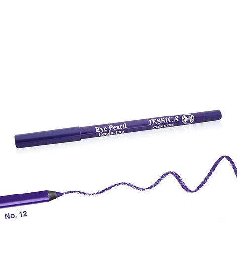 قلم تحديد عيون طويل الأمد من جيسيكا 12 بنفسجي