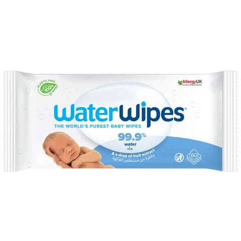 Buy Water Wipes Purest Baby 60 Wipes in UAE