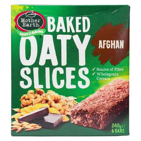 Mother Earth Afghan Baked Oaty Slices 240g