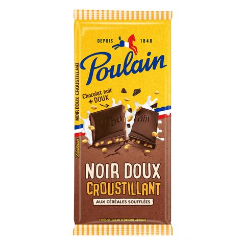 Poulain Chocolate Bar Soft Dark 95GR X2