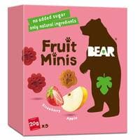Bear Dino Paws Strawberry And Apple Pure Fruit Snacks 20g Pack of 5