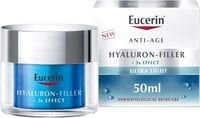 Eucerin Hyaluron Filler Night Booster With Hyaluronic Acid And Vitamin E, 72-Hour Moisturization Night Face Cream, Plumps Up Fine Lines &amp; Hydrates Skin, Lightweight Formula, For All Skin Types, 50ml