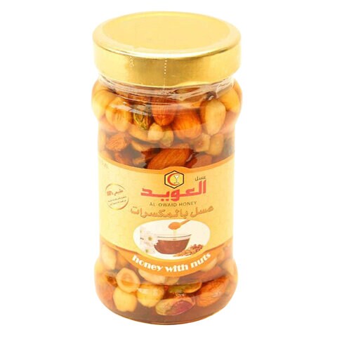 Al Owaid Honey With Nuts 340g