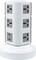 Ntech Universal Vertical Power Socket Multi Function Plug, 4 USB 3 M, Extension For All Electronics