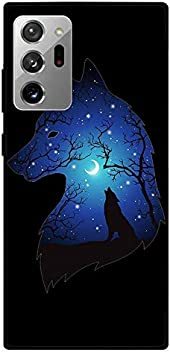 Theodor - Samsung Galaxy Note 20 Ultra Case Cover Wolf At Night Flexible Silicone Cover