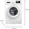 Westpoint 6Kg Front Load Washing Machine 1200 RPM With 16 Washing Programs &amp; Quick Wash in 15minutes WMT61022 White
