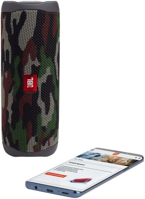JBL FLIP 5 Portable Waterproof Bluetooth Speaker, Squad