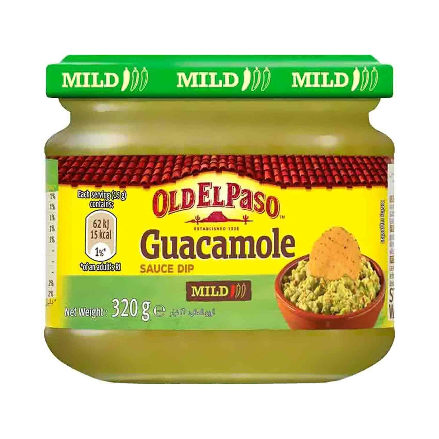 Buy Old El Paso Mild Flavour Guacamole Sauce Dip 320g Online Shop