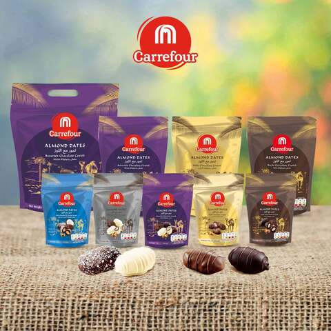 Carrefour Almond Dates With Chocolate Coated 250g Pack of 2