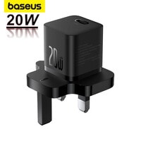 Baseus iPhone Charger Type C PD GaN5 Pro 20W Fast Charger USB C Plug iPhone 15 Fast Charger Type-C Power Universal Travel Adapter USBC Charger For iPhone 15/15 Pro Max/15 Pro/15 Plus/14/13/12/11 Black