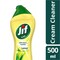 Jif Cream Cleaner With Micro Crystals Technology Lemon Eliminates Grease Burnt Food &amp; Limescale Stains 500ml