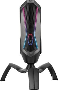 Vertux Cardioid Gaming Microphone With Rgb Effects Anti Vibration Shock Mount, Four Polar Patterns, Pop Filter, Gain Control, Podcasts, Twitch, Youtube, Discord Black, Marshal