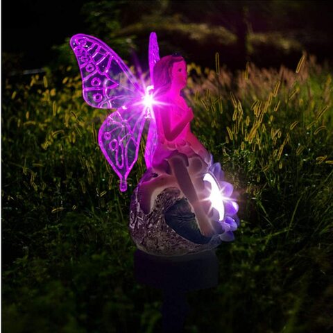 Generic Wisteria Flower Fairy Outdoor Garden Street Light Solar Energy Powered Light 31.5 X 8 Cm